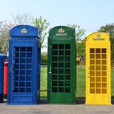 China High Quality British London Style-Telephone-Cabin Style Red Telephone Booth For Sale for sale