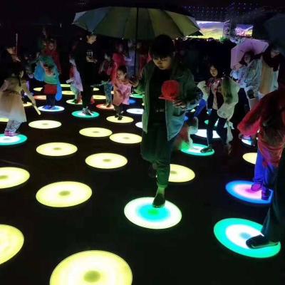 China Theme Park Controller Lighting 3d Floor Tiles Custom Programmable Light Dance Floor For Sale for sale