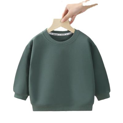 China Breathable Loose-fitting Children T-Shirts Solid Pattern Long Sleeve T-Shirts Boys T-Shirts Children Clothing Wholesale Children's sweater for sale