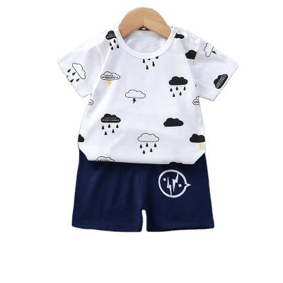 China Smart Casual New children's short -sleeved T -shirts summer infants and young children T -shirts T -shirt baby short -sleeved set pure cotton for sale