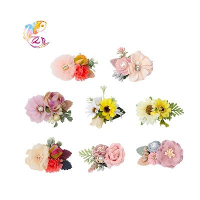 China ZY decoration kids flower hair accessories girl party headband for girl nylon headband for sale