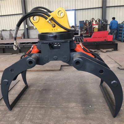 China Crawler Excavator Hydraulic Excavator Rotation Grapple Used For CX210 PC200 EC210 ZX200 DH225 for sale