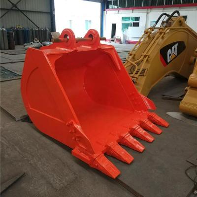 China Heavy Duty Crawler Excavator Rock Digger Bucket And Bucket Teeth For EX220 EX300 for sale