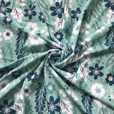 China Antistatic No MOQ Custom Bullet Fabric Digital Printed Knit Stretch Fabric For Bow for sale