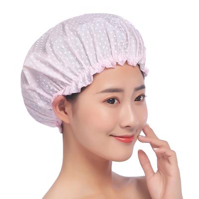 China Bath SANITARY Factory Wholesale Women Towel Waterproof Double Bathing Shower Cap for sale