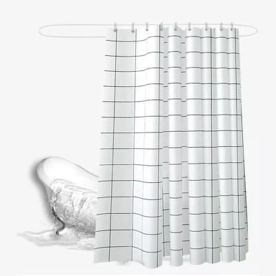 China Custom Shower Curtain Stocked Printing Extra Long Clear Shower Curtain for sale