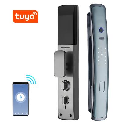 China tuya digital finger print key card password wifi zigbee biometric smart door lock for sale