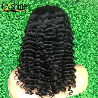 China Transparent Lace Front Wig, Pre Plucked Lace Wig, Brazilian 13X4 Cuticle Aligned Curly HD Lace Frontal Transparent Swiss Lace Wig for sale