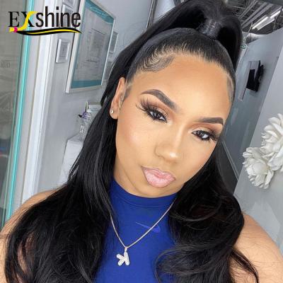 China Full Wig 100%, Glueless Brazilian Full Lace Human Hair Wig, Unprocessed Silky Straight Human Hair Natural Wave Lace Wig For Black Women for sale