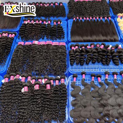 China Indian Silky Straight Wave Exshine Temple Indian Hair Vendor, Raw Indian Hair Vendors Natural Virgin Hair, Remy Indian Hair Extensions Hair for sale