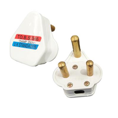 China BS15 Residential/Multipurpose South Africa 15A 3 Pin Electrical Plug Top for sale