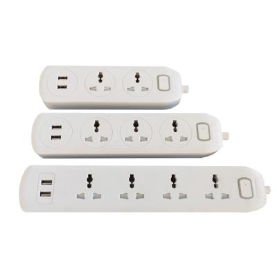 China 203MS USB Multiple Plug Surge Protector Residential / General Purpose Power Strip Extension Cable for sale