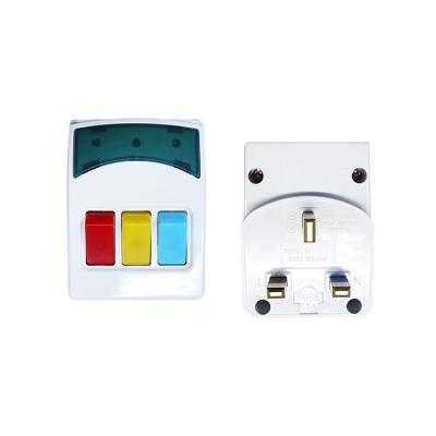 China Safety 3 Band 3 Way Convenient UK Travel Three Side Multi Electric Socket for sale