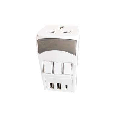 China Residential / General Purpose 303MS USB C R-U Type C Adapter Plug Socket QC 3.0 for sale