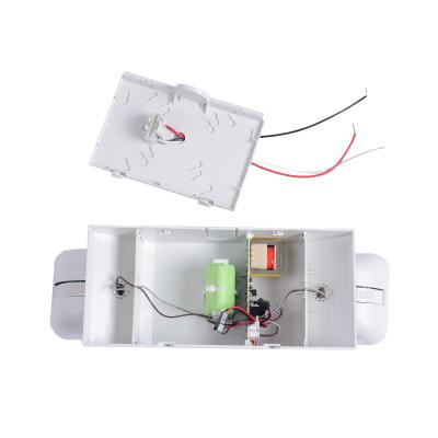 China Household Emergency Lighting Battery Holder Emergency Led Listed Wall Mounted DOUBLE Head Light for sale