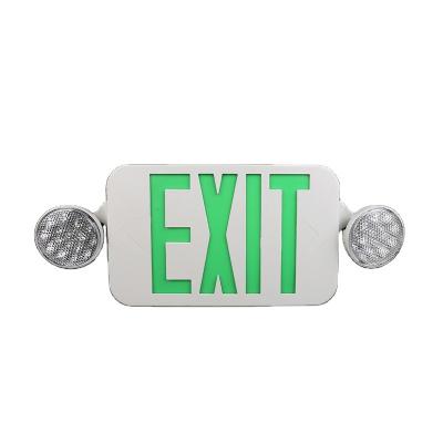 China Commercial Buildings Listed Amazon Best Selling Cheap Price Led Combo Light Emergency NI-CD Rechargeable Battery LED EXIT Sign for sale