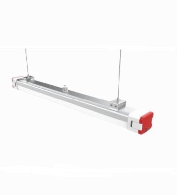 China 18w led garage/factory/supermart/warehouse emergency led bilateral connection batten adjustment led tube light triproof light for sale