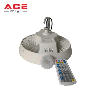 China Warehouse ETL DLC Listed Dimmable 10 Years Warranty 170lm/w ZigBee Motion Sensor UFO Led High Bay Light for sale