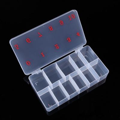 China Professional Nail Supplier Beauty Tools 11grids Empty Nail Jewelry Decoration Storage Box Nail Tips Box for sale