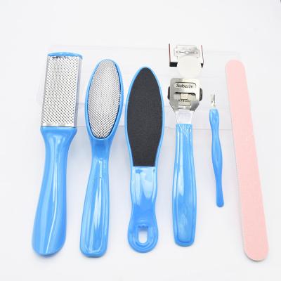 China Stainless Steel Foot Care Set 8Pcs Pedicure Tools for Removing Dead Skin and Calluses for sale