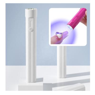 China Whole Sale Mini Hand Held UV LED Lamp Nail Gel Polish Fast Curing Dry Nail Lamp for sale