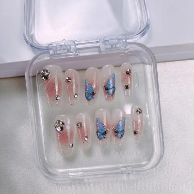 China Wholesale Nail Art Press On Nails Luxury Handmade Acrylic Nail Press On Gel Tips High Quality for sale