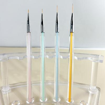 China Design Soft Nylon Brush Gel 3pcs Liner Nail Art Brushes Set for Clients' Requirement for sale