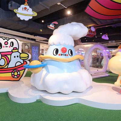 China Waterproof/Waterproof/High Temperature Resistant/Tips 10 Years Shopping Mall Customized Decoration Outdoor Fiberglass Reinforced Cartoon Mall Decoration Plastic Cute Sculpture for sale