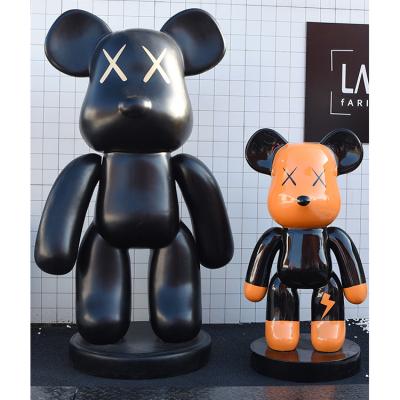 China Waterproof/Waterproof/High Temperature Resistant/Tips 10 Years New Net Red Cartoon Fiberglass Ornaments Decoration Mall Violent Hot Sale Bear Sculpture for sale