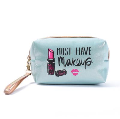 China Fashion Mini Lip Cosmetic Bag Travel PU Leather Cosmetic Bag Pouch Cosmetic Bag for sale