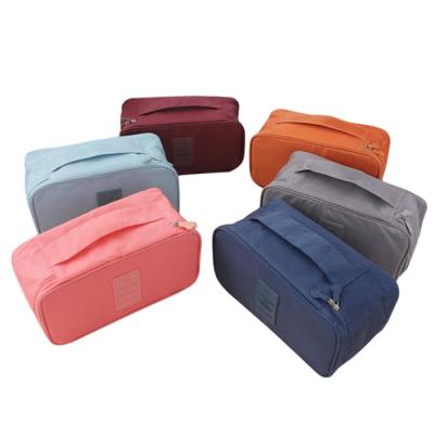 China Underwear Single Pouch Kit Organizer Travel Storage Color Bra Waterproof Nylon Cosmetic Bag for sale