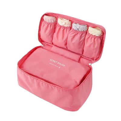 China Folding Wholesale Pouch Kit Storage Organizer Polyester Waterproof Bra Underwear Bag for sale