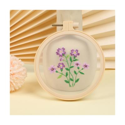 China Decorate Beginner Embroidery Cloth Cross Kit Transparent Embroidery Kit Stitch Kit for sale