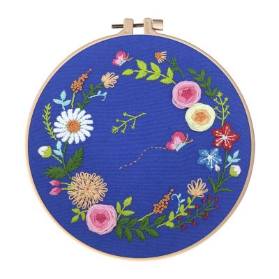 China China Metal Garden Art Decor Hand Embroidery Painting Cross Stitch Kit In European Style for sale