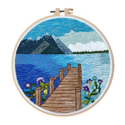 China DIY Hand Embroidery Painting Diy For Home Decor Cross Stitch Set Embroidery for sale