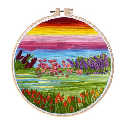 China Factory Wholesale Home Decoration Gifts Diy DIY Embroidery Digital Hand Printing Cross Stitch Kit for sale