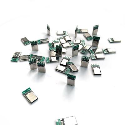 China Quick Charging PCB Type C Male Fixed PIN USB C 2.0 Connector for sale