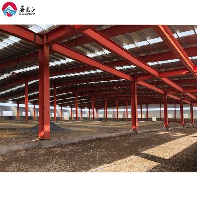 China Steel Gable Frame Light Metal Building Workshop Prefab Steel Structure Industrial Warehouse for sale