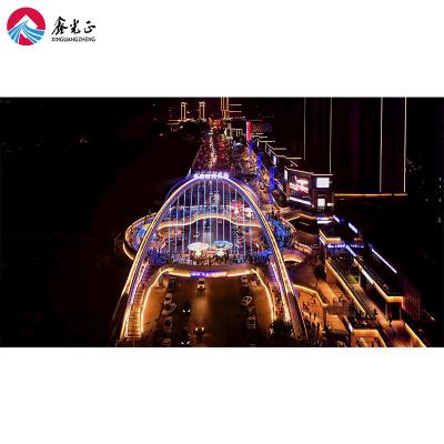 China Structure deck bridge steel structure special construction size customization prefabricated deck bridge construction for sale