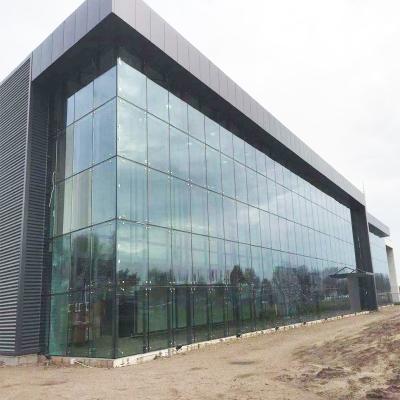 China Modern High Quality Safety Glass Curtain Wall Prefab Structure Steel Commercial Exhibition Hall Building for sale