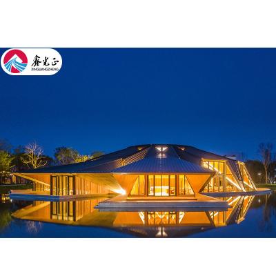 China House XINGUANGZHENG Gallery Exhibition Hall Showroom Steel Structure Prefab Steel Structure Building Steel Building Prefab for sale