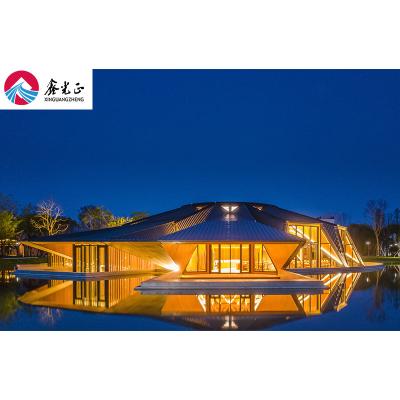 China View Steel Roof Space Steel Roof Prefab Workshop Sports Stadium Gymnasium Indoor Exhibition Hall Building for sale