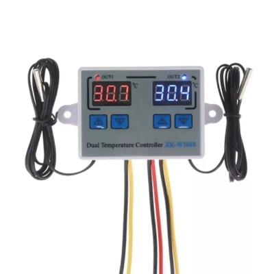 China Dual Digital Temperature Controller Incubator 10A Heating Thermostat Output Control Switch Cooling 110V 12V 220V Hy0018800 for sale