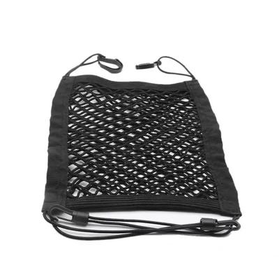 China Polyester 30*25cm Car Organizer Seat Back Storage Elastic Car Mesh Net Bag for sale