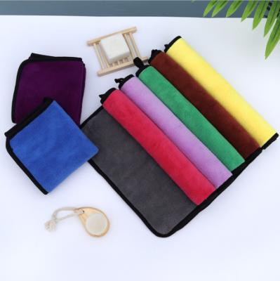 China 40x40cm QUICK DRY 800gsm Car Detailing Cloth Super Absorbent Coral Fleece Microfiber Car Towel Cleaning for sale