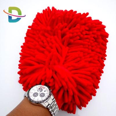 China Wholesale car wash and cleaning china product car care cleaning cloth chenille microfiber auto detailing glove for sale