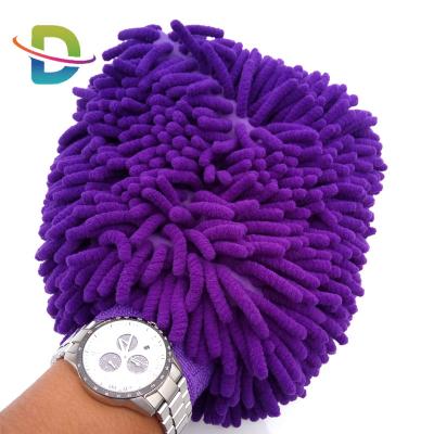 China Wholesale Car Wash and Cleaning Chenille Glove Microfiber Car Wash Glove for sale