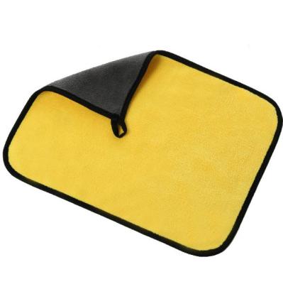 China Car Care Cleaning Car Coral Fleece Towel Microfiber Plush Auto Detailing Quick Dry Cloth for sale