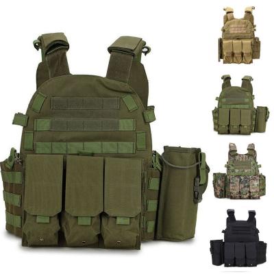 China Gujia Multifunctional Nylon Combat Gear Customized Logo Swat Army Police Multicam Equipment Gear Plate Carrier Military Tactical Vest For Sale for sale