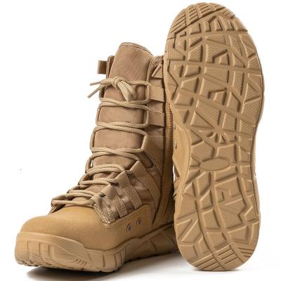 China Gujia multifunctional custom outdoor camping hiking waterproof zipper delta force men's desert army combat shoes military tactical boots for men for sale